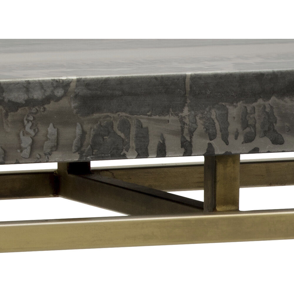Toreno 52 X 16 inch Black / Antique Brass Console Table